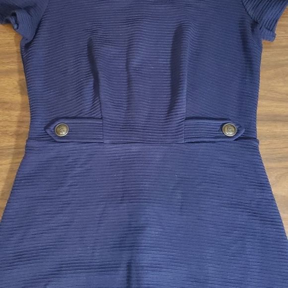 Boden Cordelia Ottoman Nautical Navy Blue Dress 6R - Picture 7 of 9